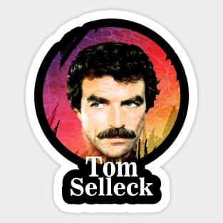 Tom Selleck-Retro 80s Sticker